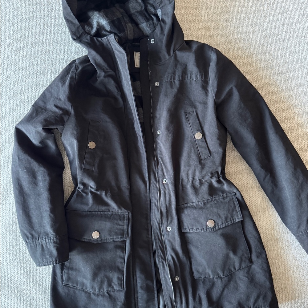 G.H. Bass & Co. Gray Plaid Lined Jacket